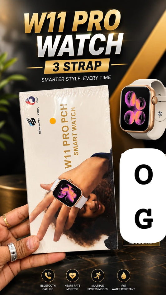 3 strap smart watch