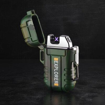 Rechargeable military arc lighter